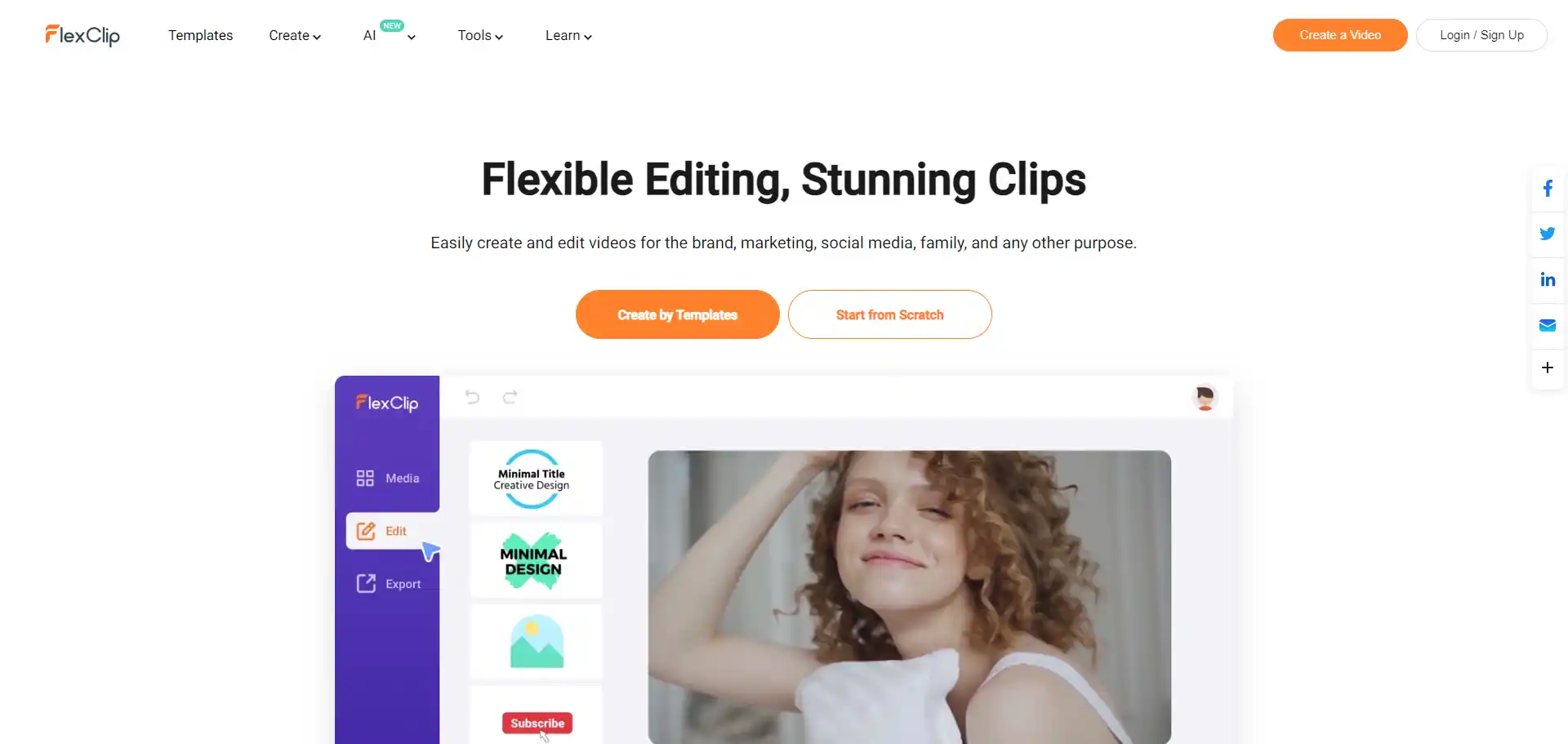 PlanSnack AI tool on ai-hunter.io the largest artificial intelligence directory Outil d'IA FlexClip
