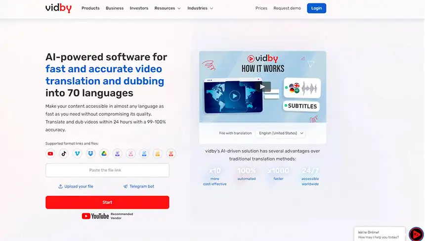 Vidby.com AI Tool