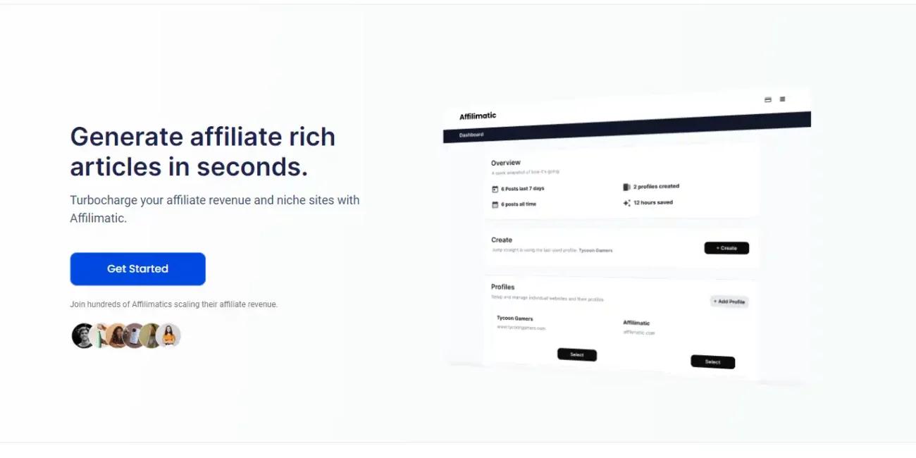 Affilimatic AI Tool