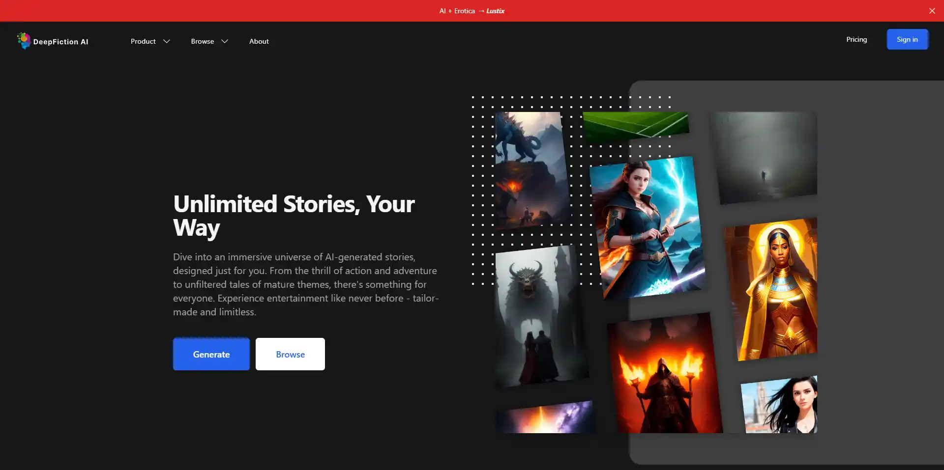 DeepFiction.ai AI Tool