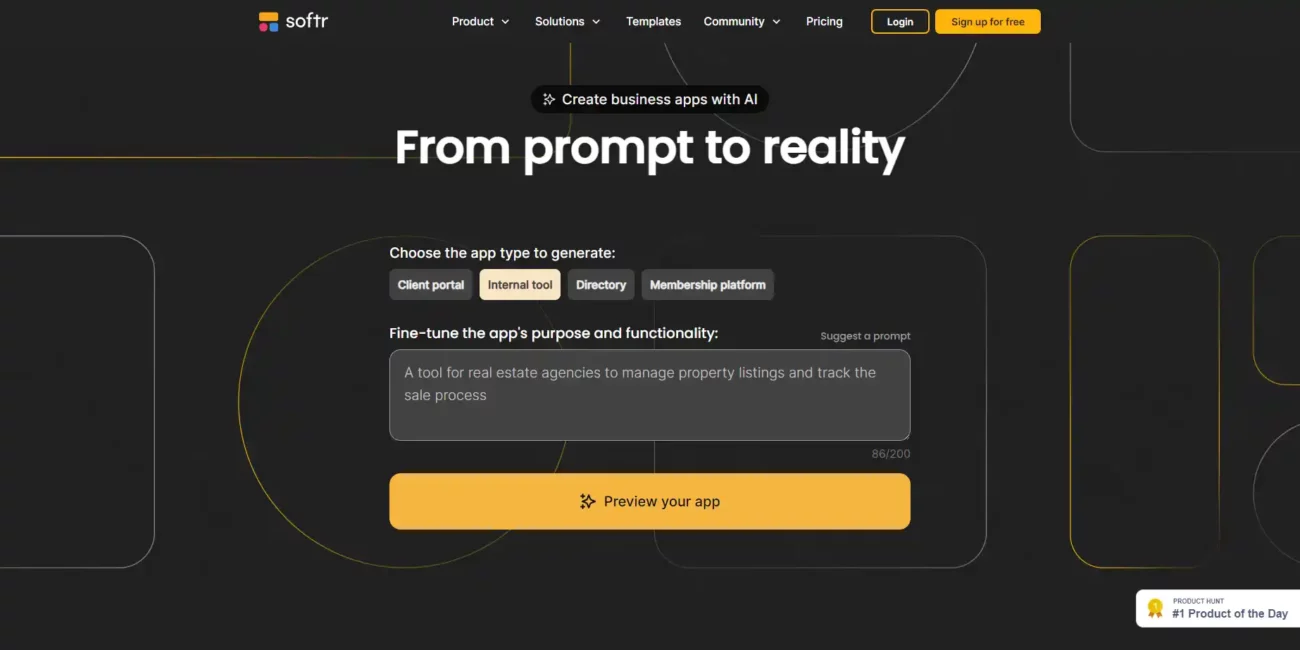 Softr AI App Generator