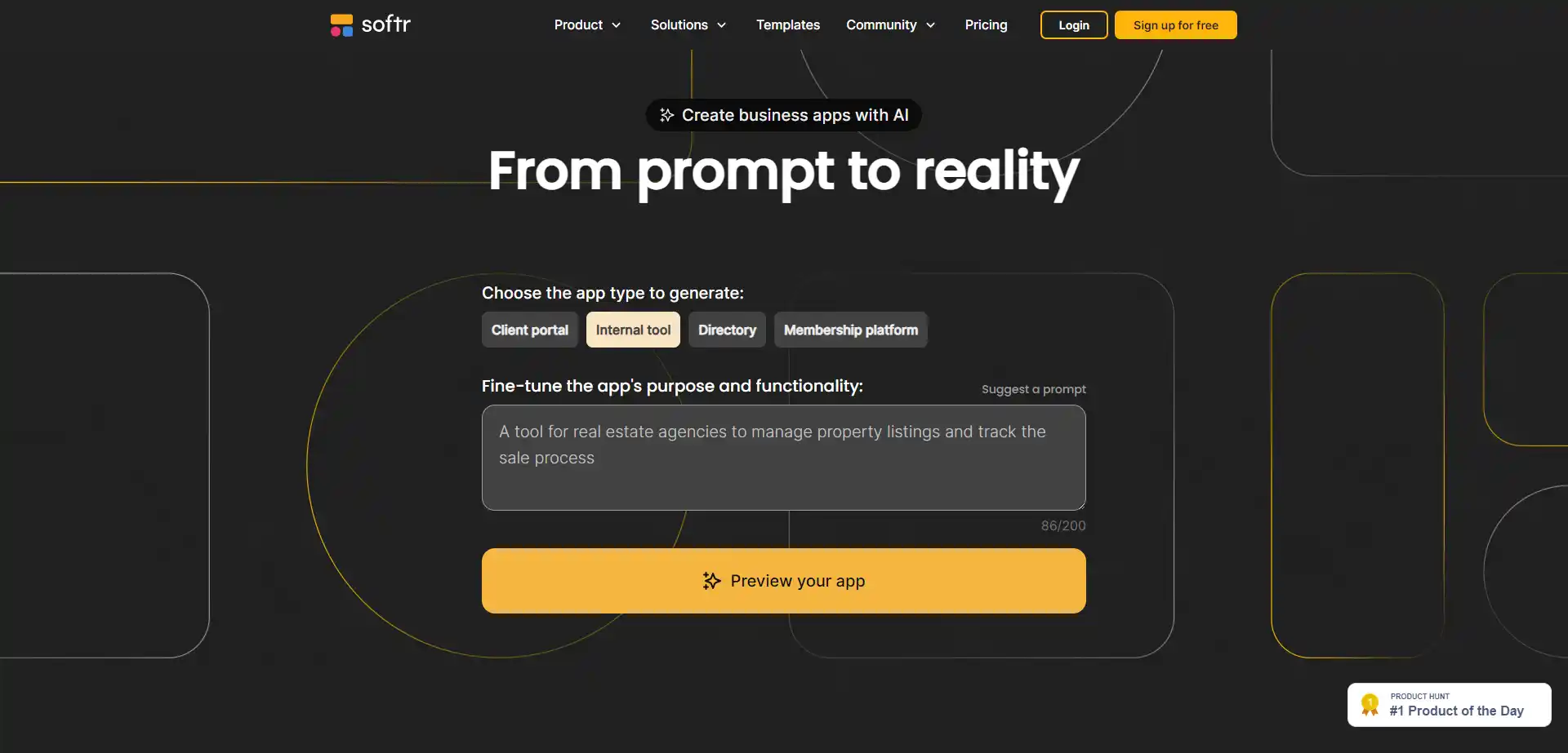 Softr AI App Generator