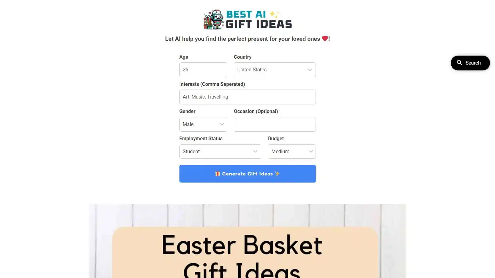 Best AI Gift Ideas AI tool on ai-hunter.io the largest artificial intelligence directory Best AI Gift Ideas AI Tool