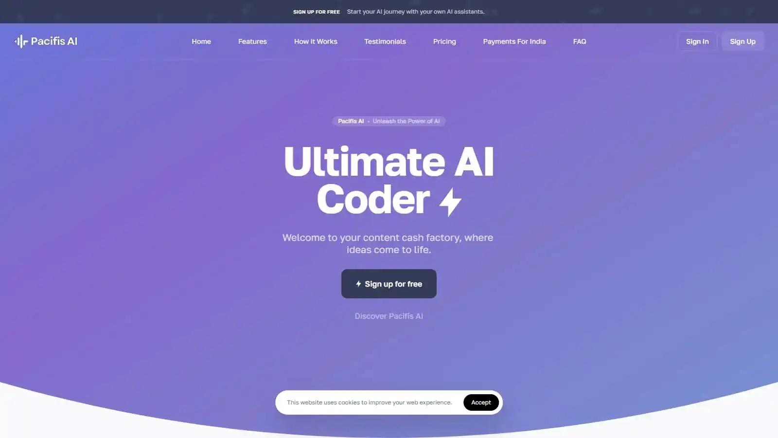 Pacifisai.com AI tool on ai-hunter.io the largest artificial intelligence directory Pacifisai.com AI Tool