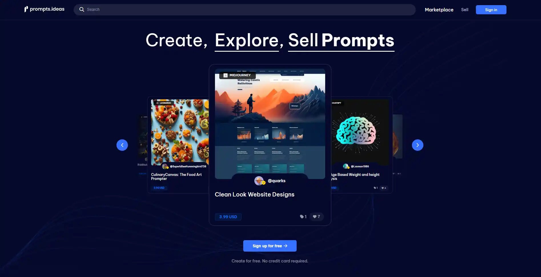 Promptsideas AI Tool