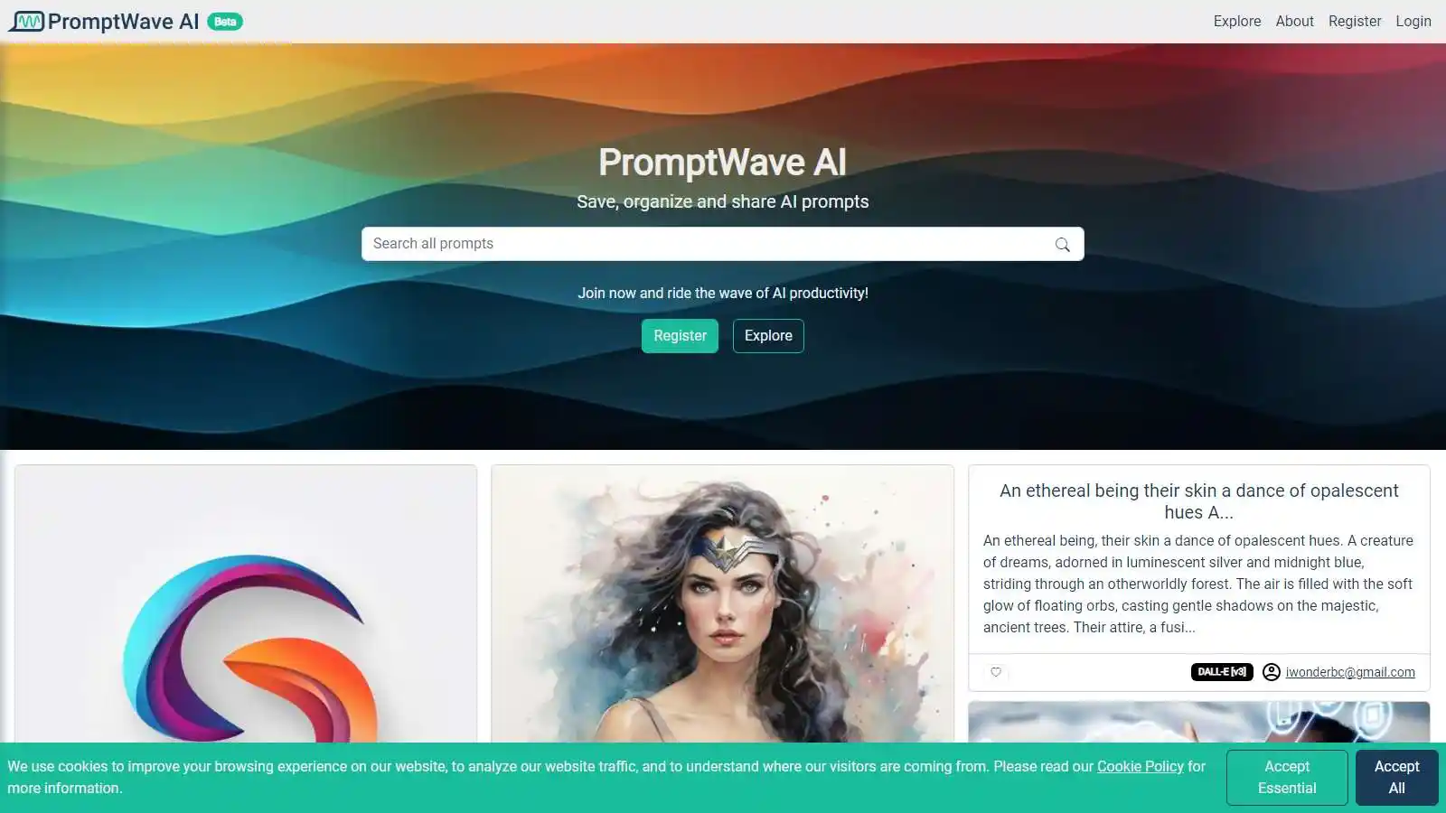 PromptWave AI Outil d'IA