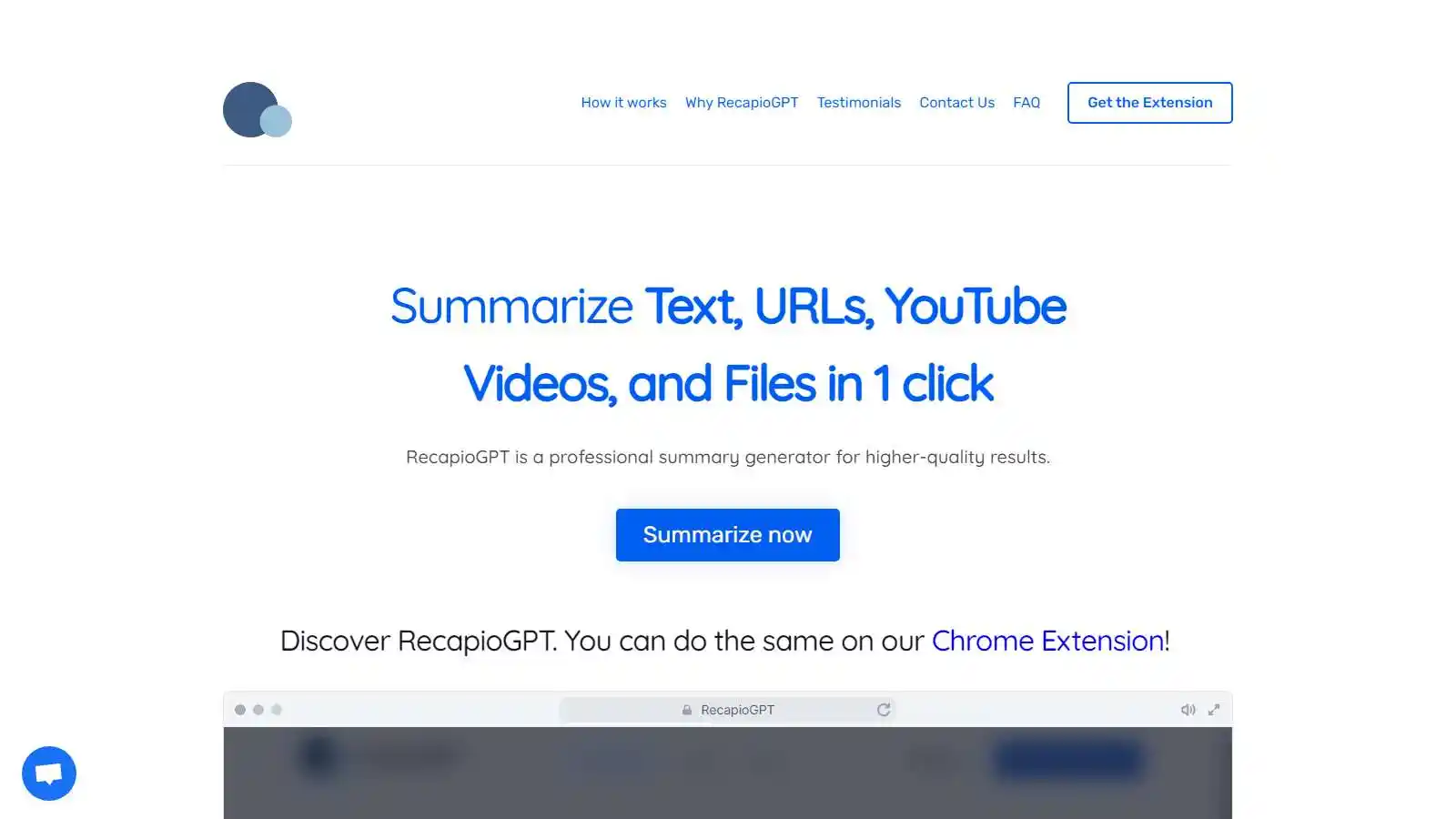 RecapioGPT AI Tool