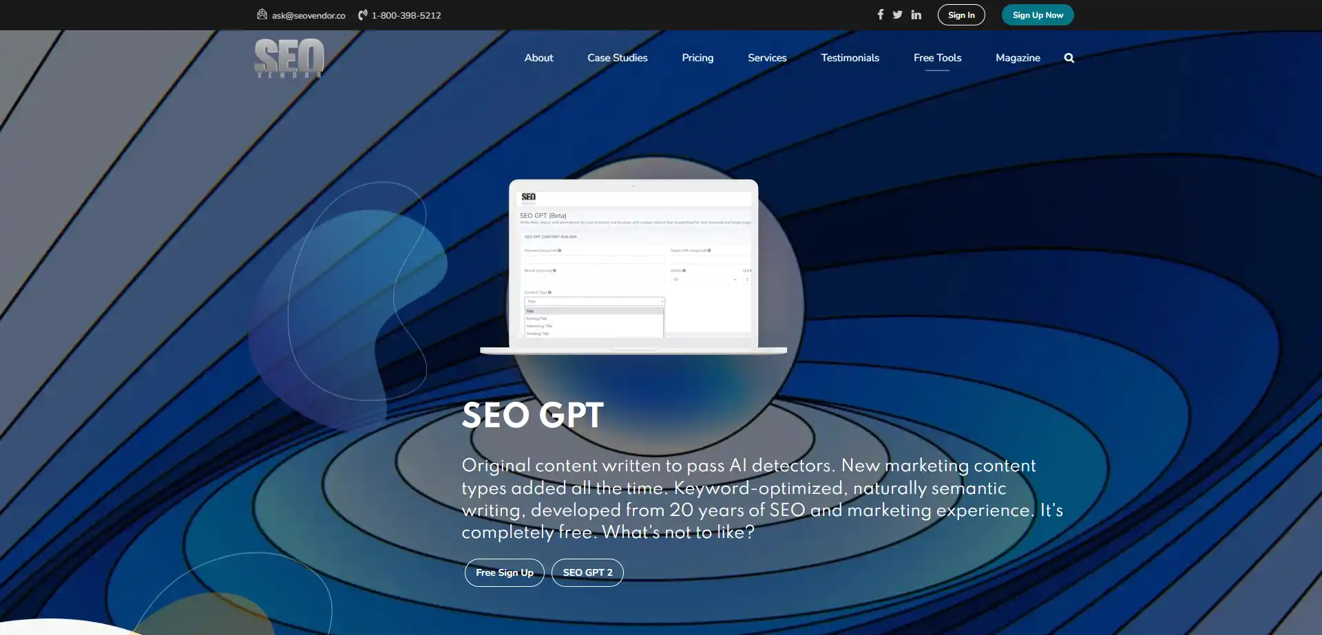 Outil d'IA SEO GPT