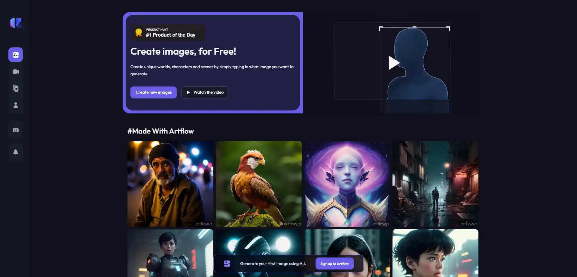 Artflow.ai AI tool on ai-hunter.io the largest artificial intelligence directory Artflow AI tools