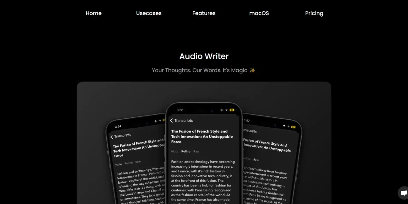 Audio Writer