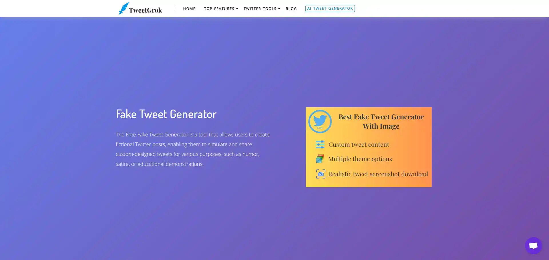 Tweet Generator With Image AI tool on ai-hunter.io the largest artificial intelligence directory Tweet Generator AI tool