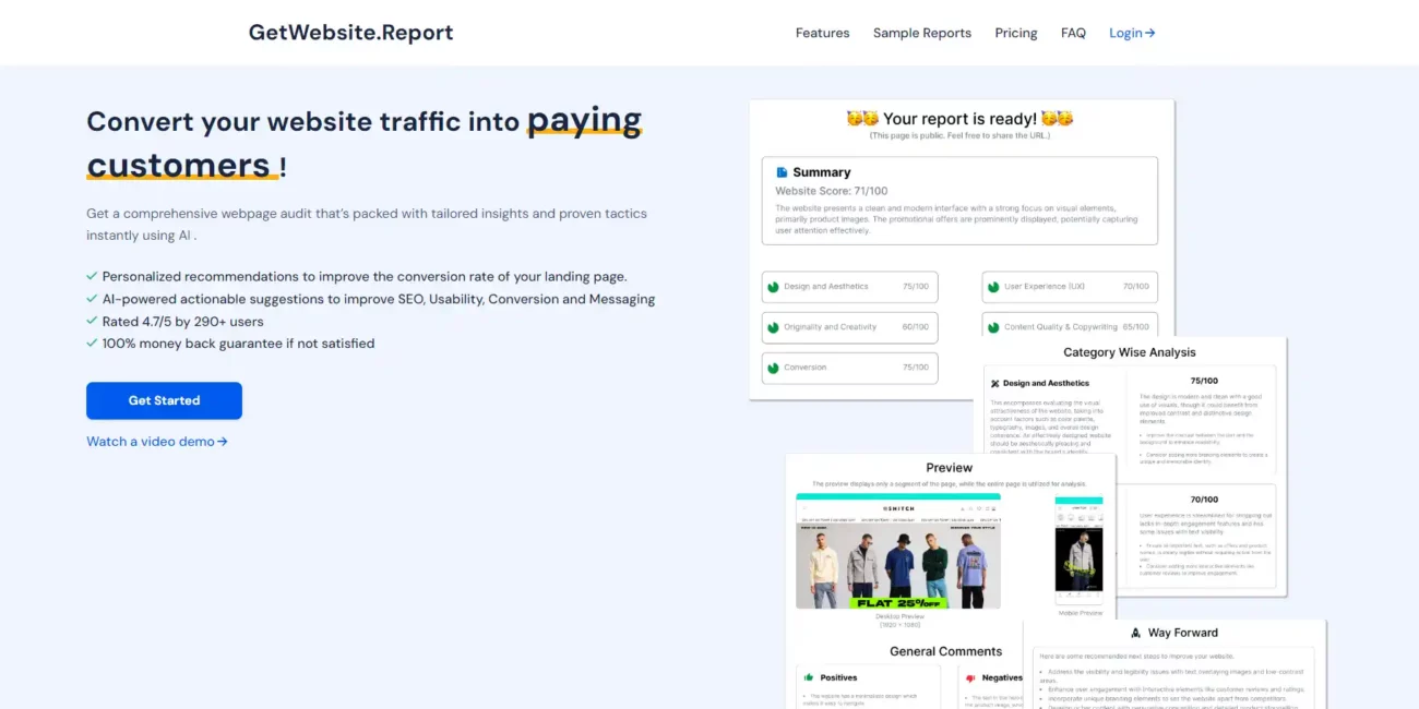GetWebsite Report