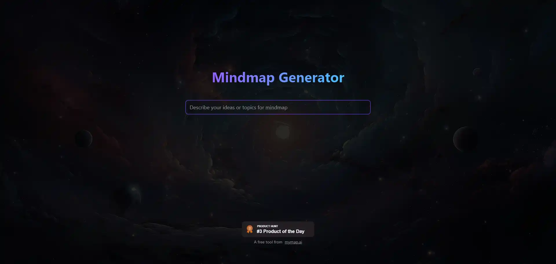 MyMap Mindmap Generator AI tool
