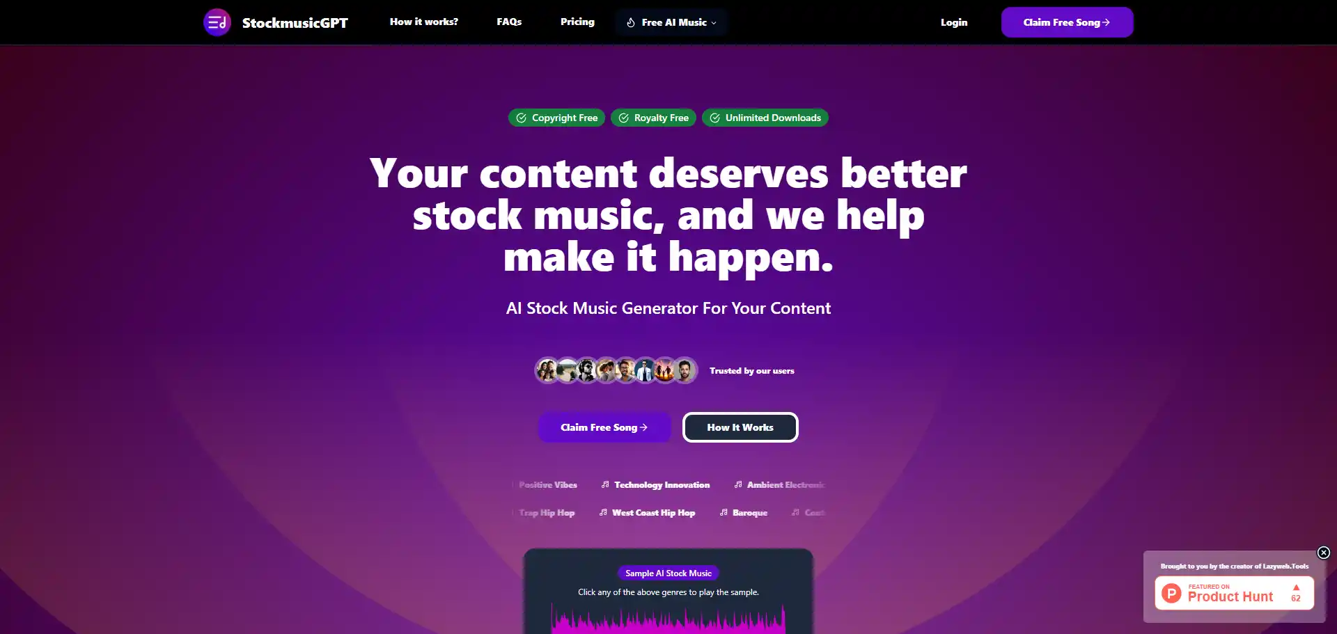 Outil IA StockmusicGPT