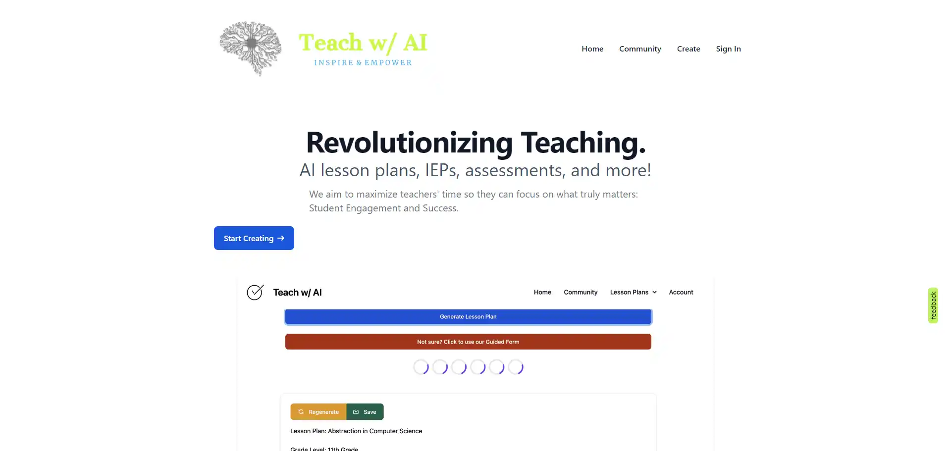 Teach w/ AI tool