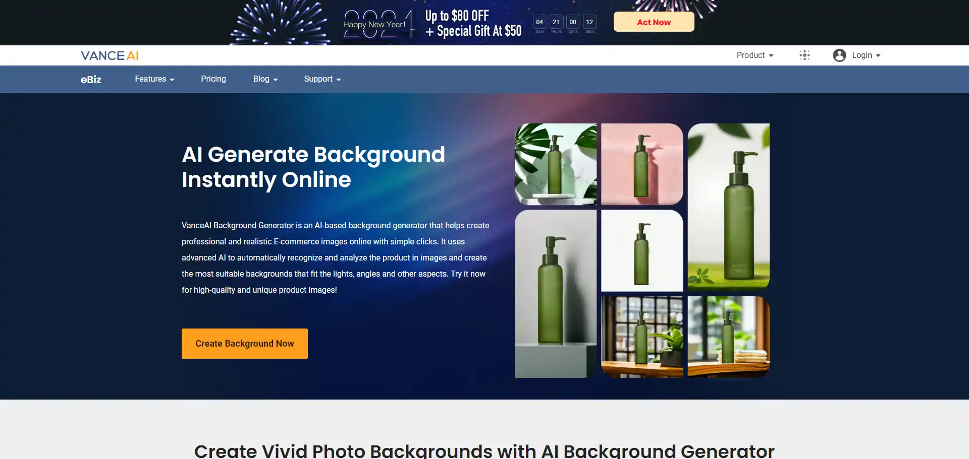 Outil VanceAI Background Generator