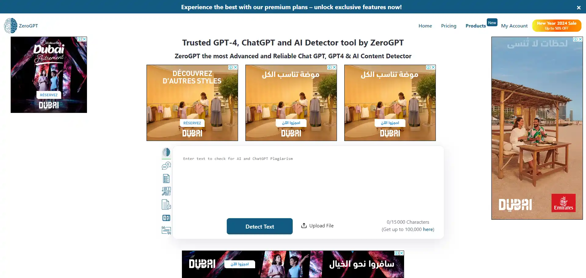 ZeroGPT AI tool on ai-hunter.io the largest artificial intelligence directory ZeroGPT AI tool