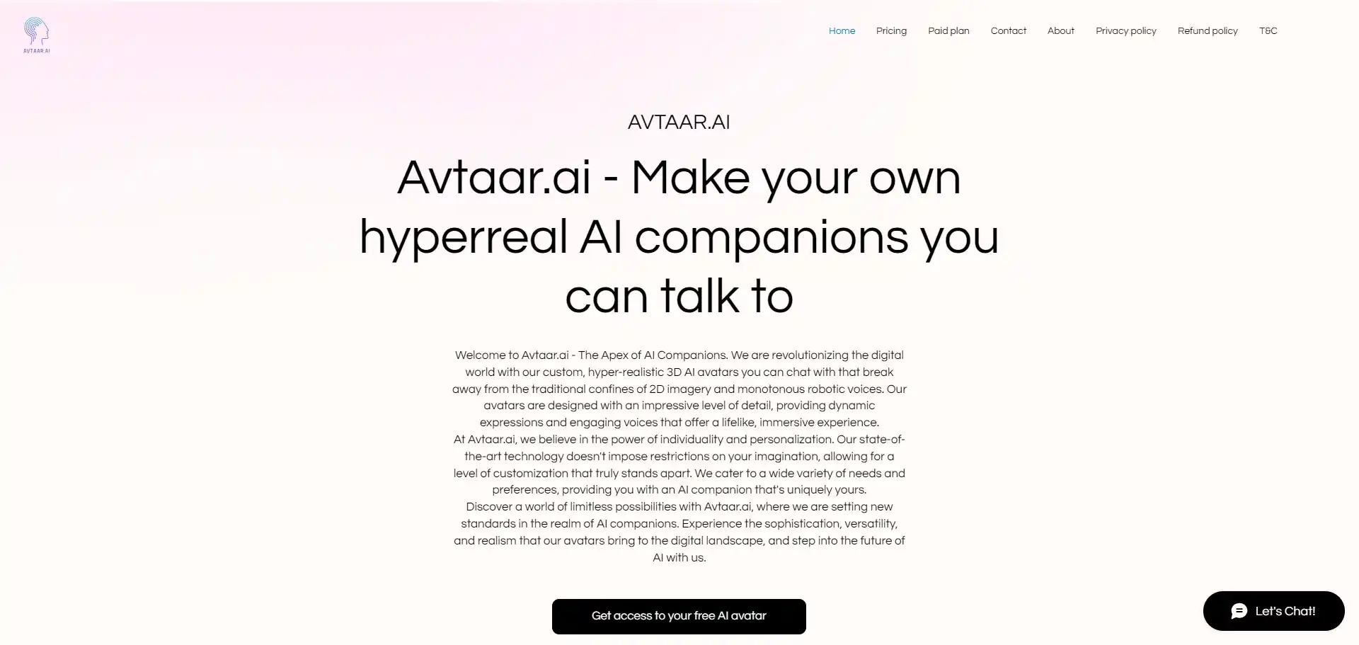 Avtaar.ai AI tool on ai-hunter.io the largest artificial intelligence directory Avtaar AI tool