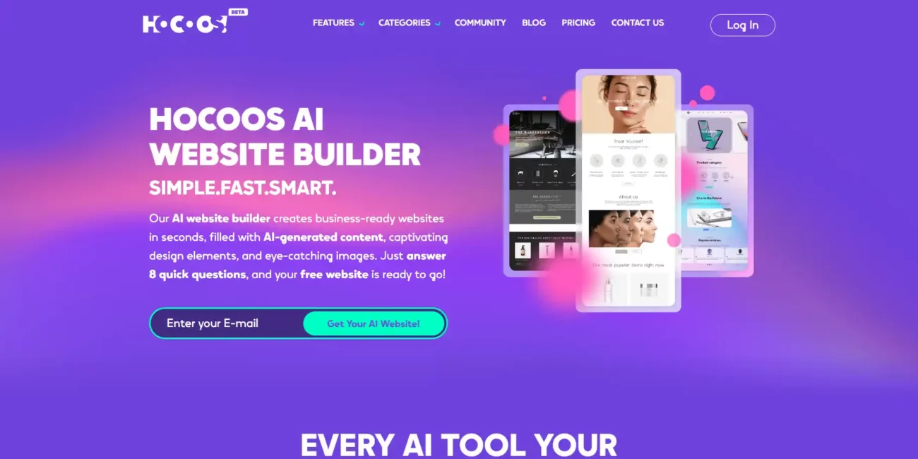 Hocoos AI Website Builder