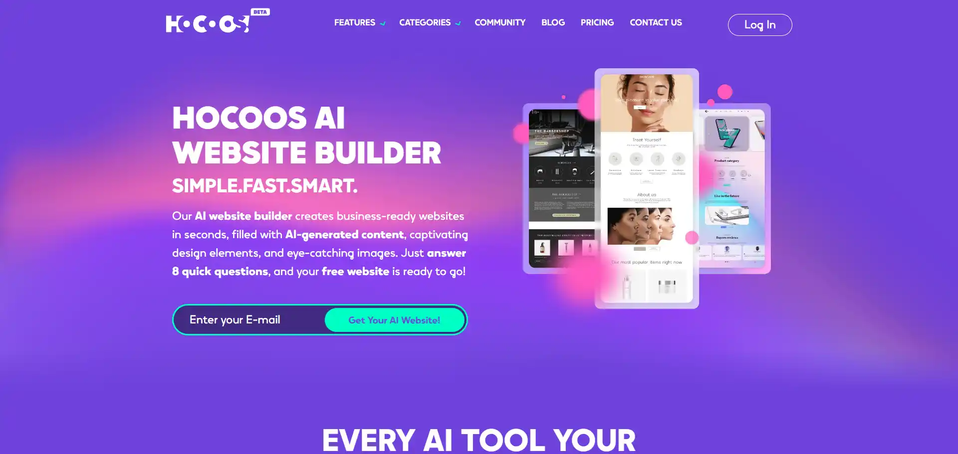 Hocoos AI Website Builder