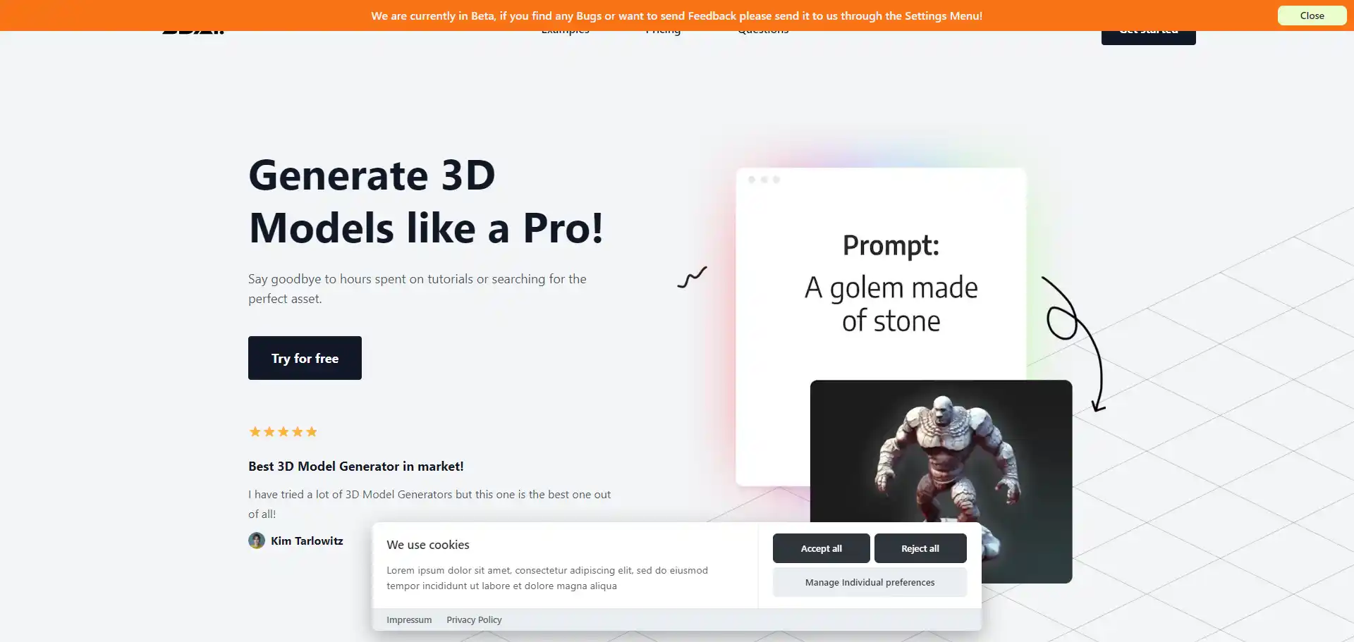 3D AI STUDIO tool