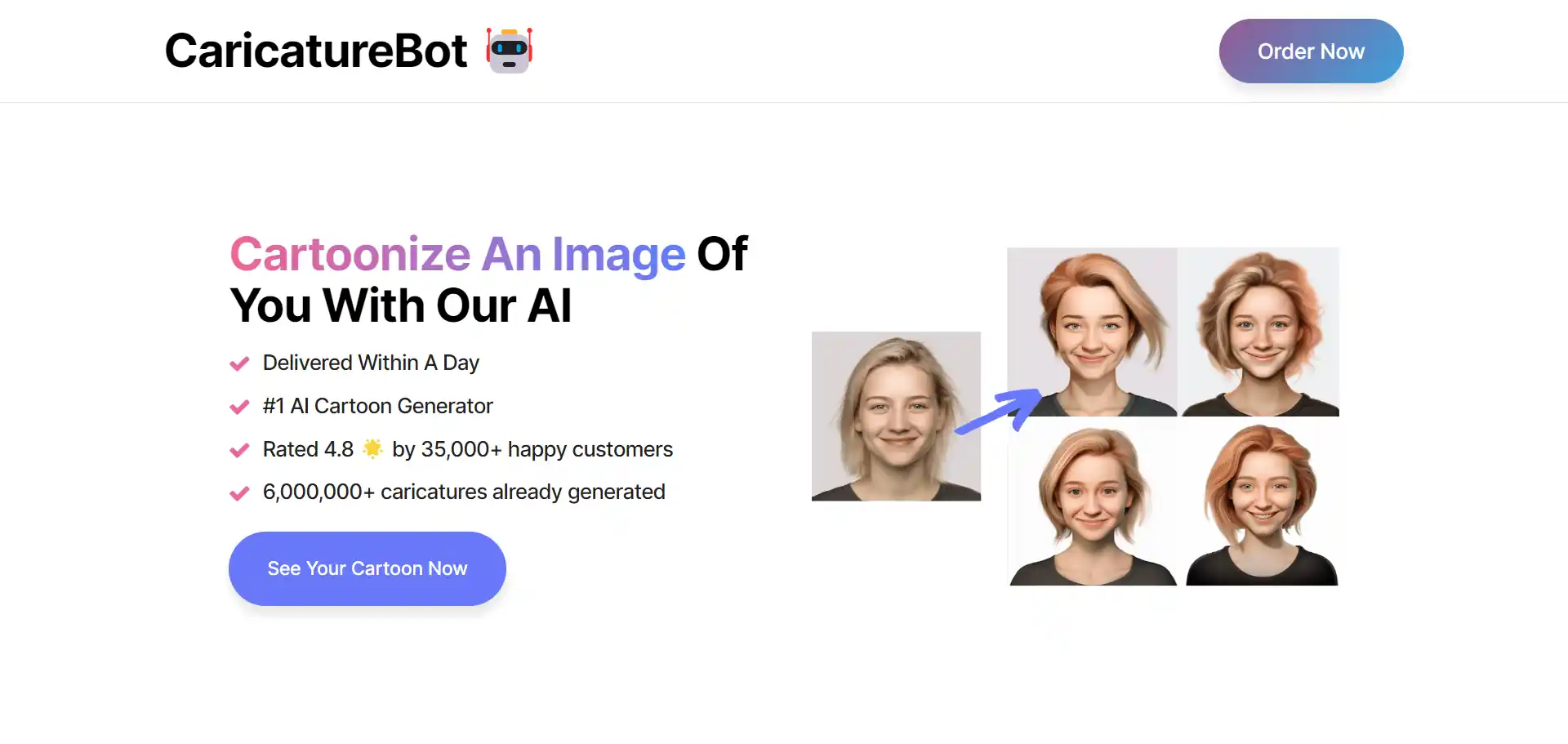 CaricatureBot AI tool