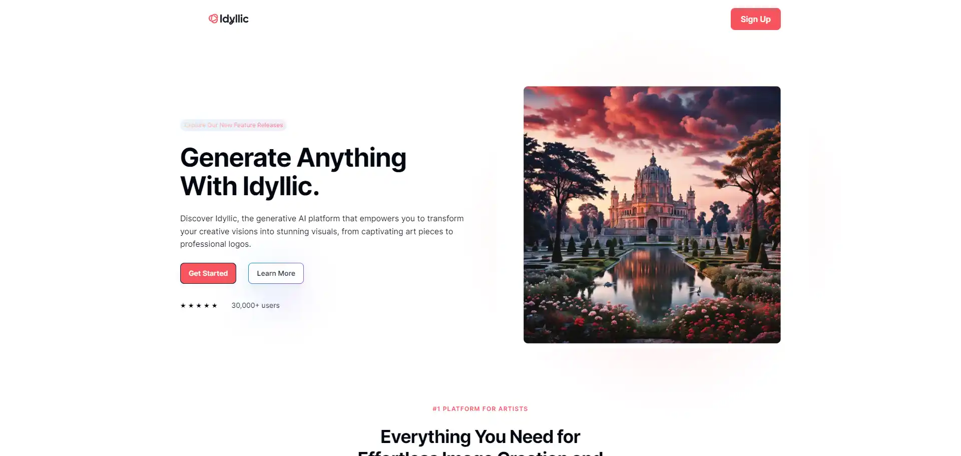 Random AI Product AI tool on ai-hunter.io the largest artificial intelligence directory Outil d'IA Idyllic
