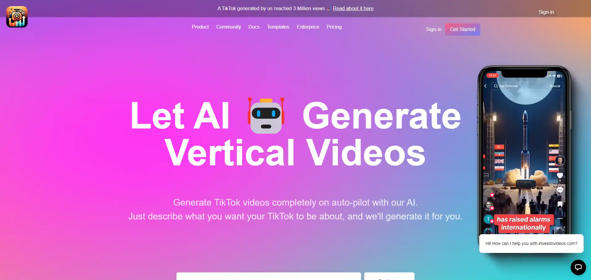Investinvideos AI tool