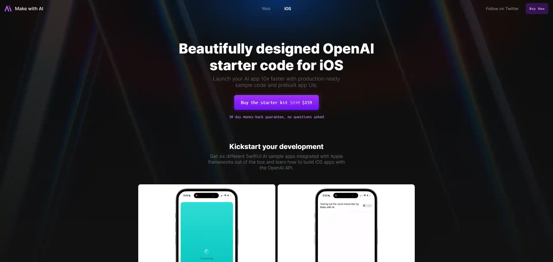 Make with AI iOS tool