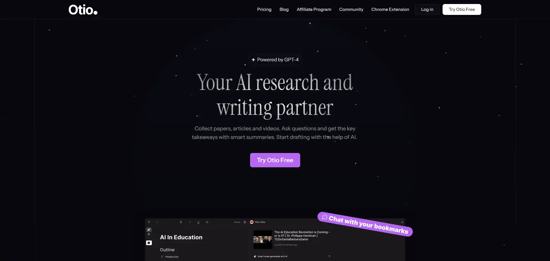 Ailogomakerr AI tool on ai-hunter.io the largest artificial intelligence directory Otio AI tool