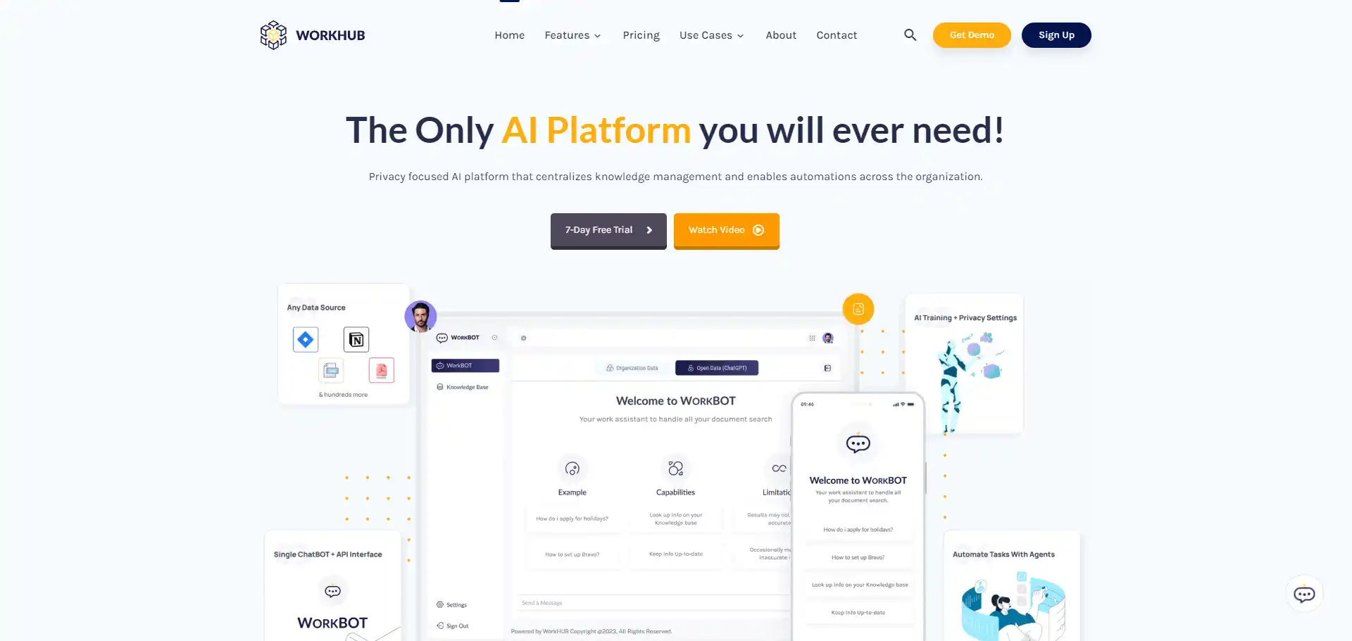 WorkHub AI tool