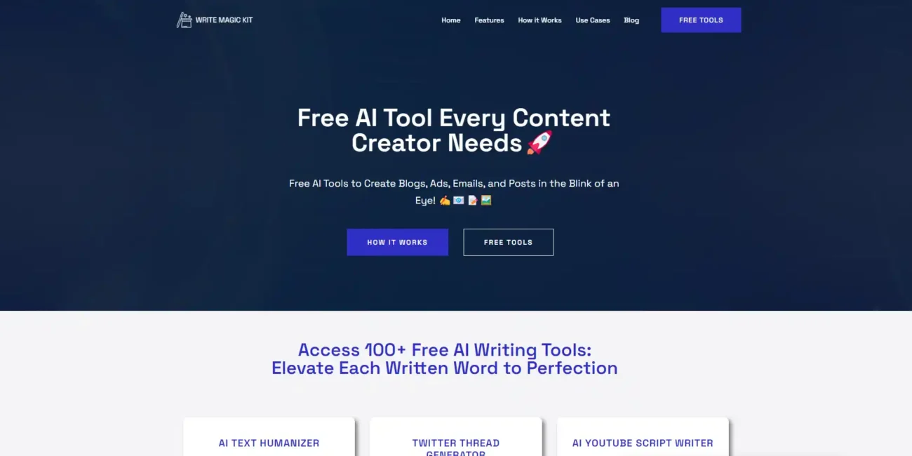 WriteMagicKit AI tool