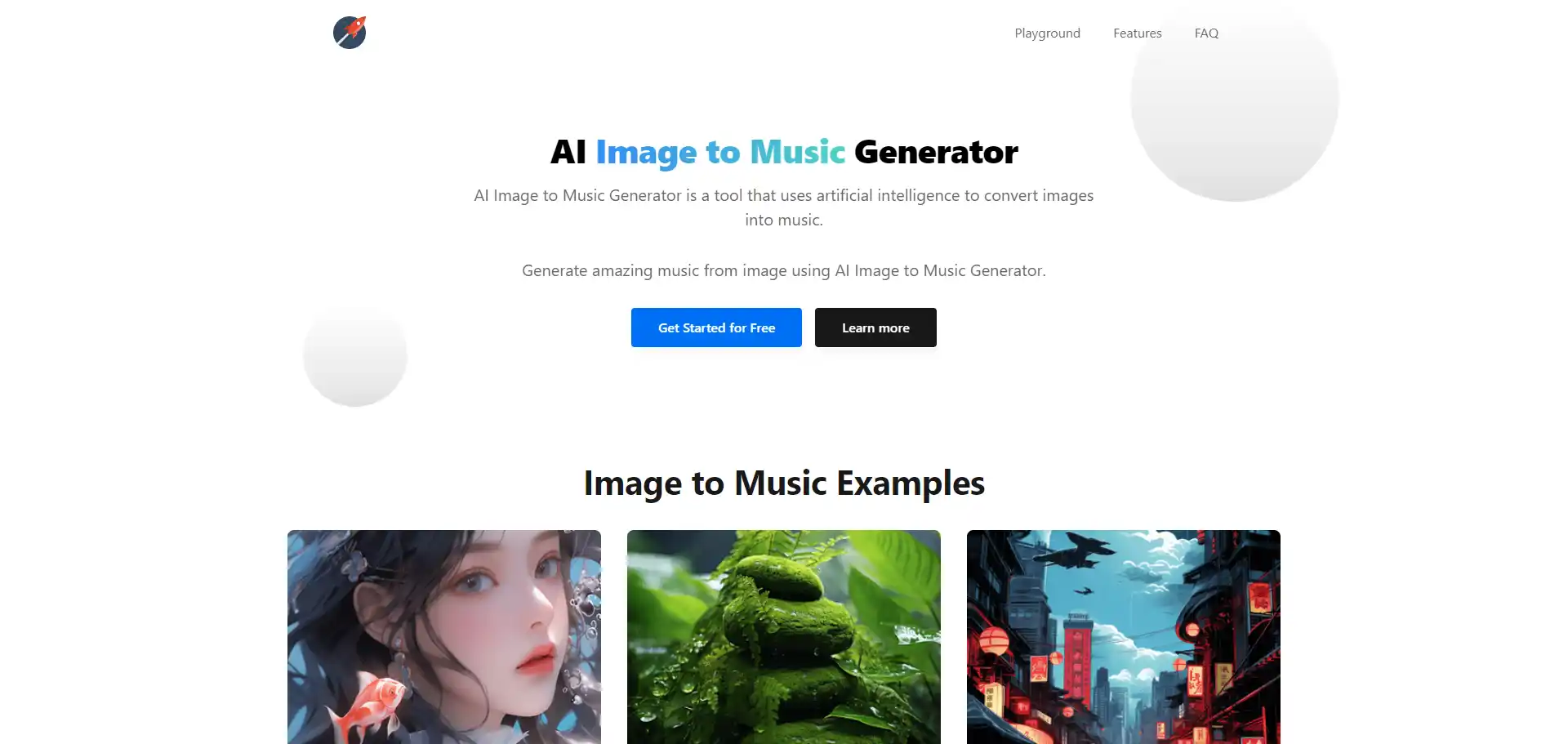 Imagetomusic AI tool