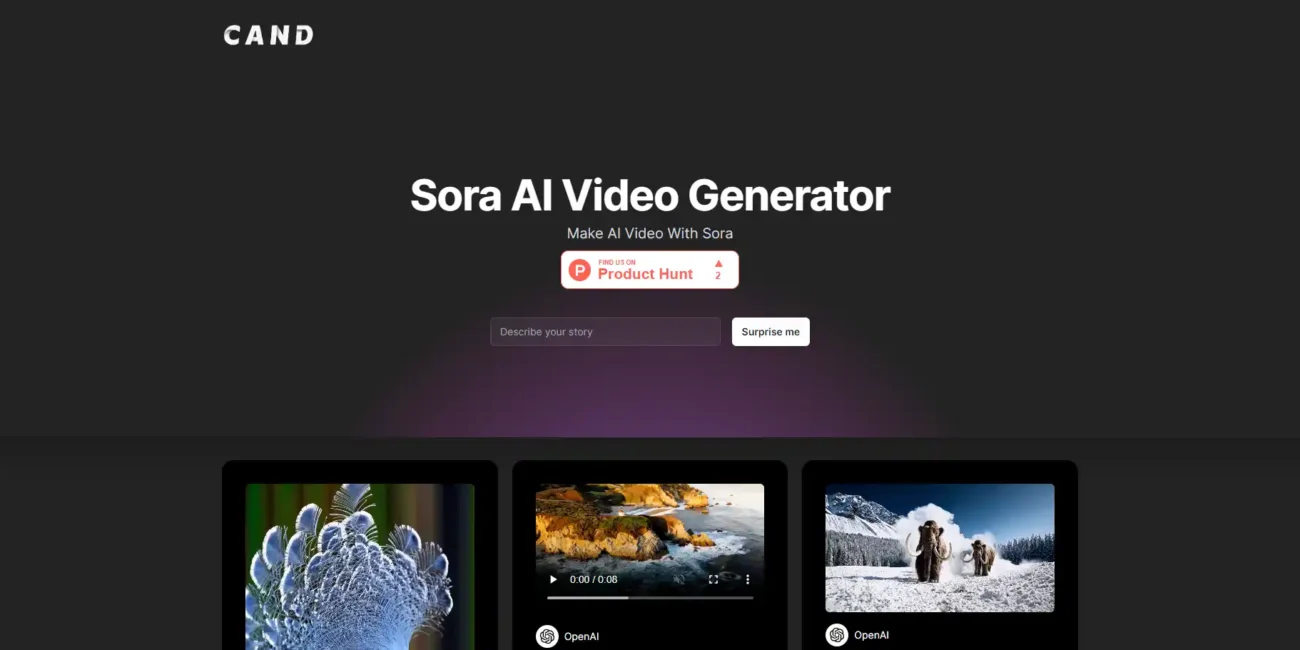 Sora cand AI tool