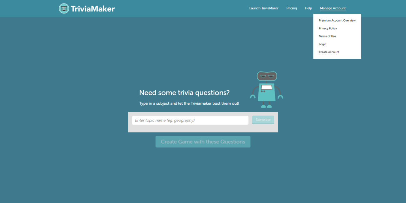 TriviaMaker AI Quiz Creator