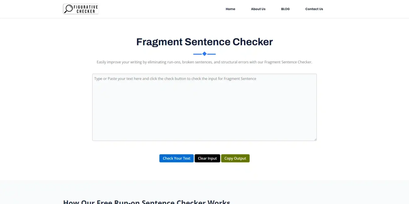 Fragment Sentence Checker