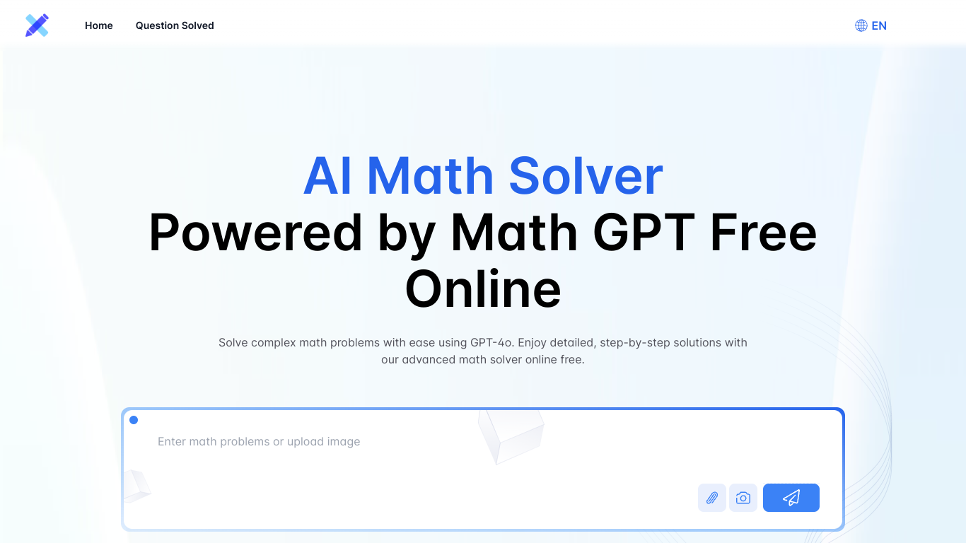 AI Math Solver Powered by Math GPT Free Online