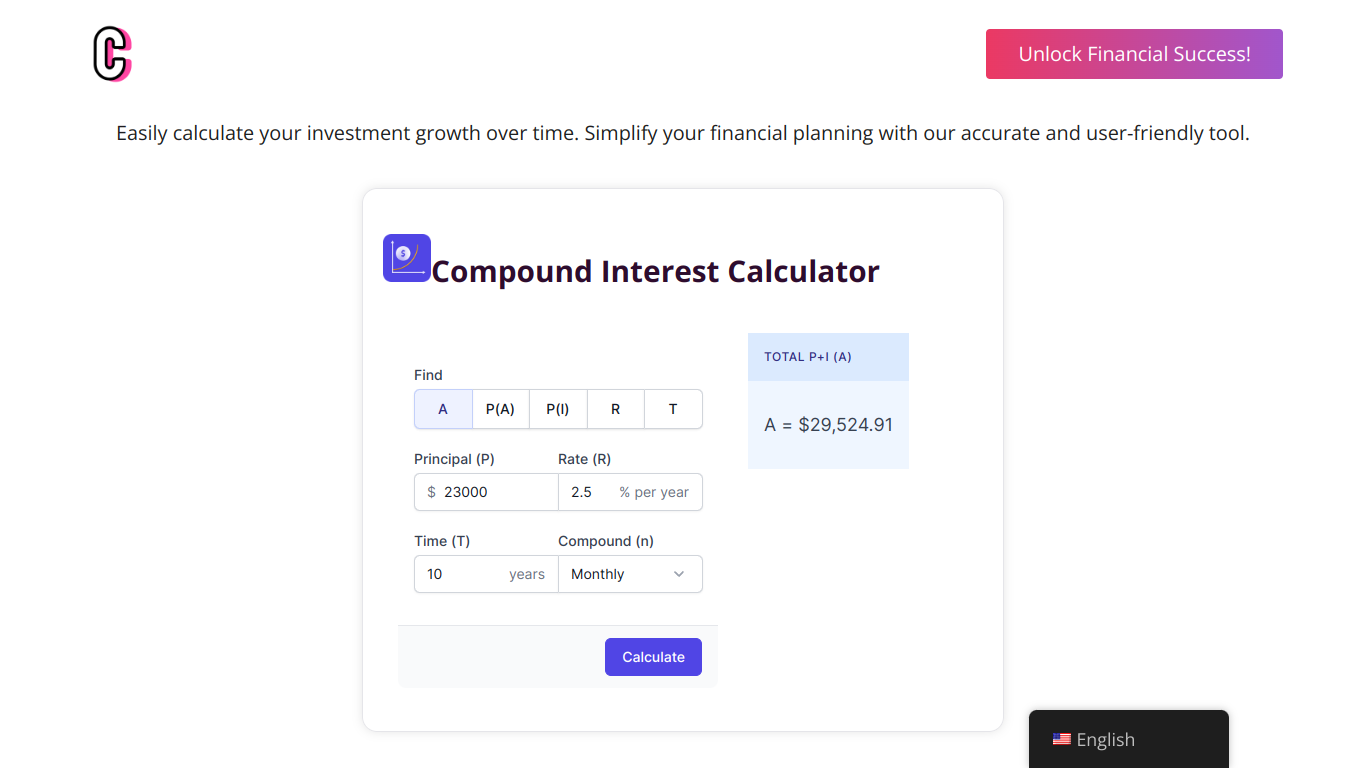 Compound Interest Calculator
