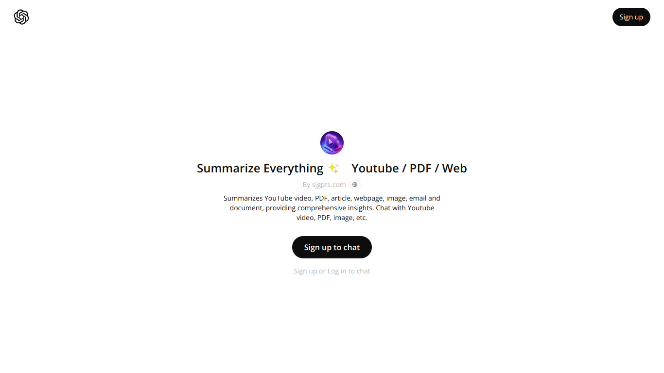 Summarize Everything ✨ ㅤYoutube / Article / Web